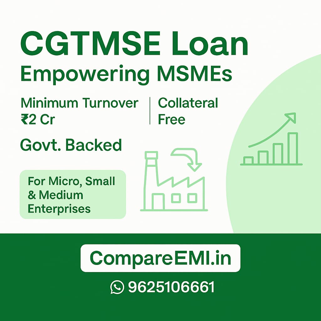 CGTMSE Loan 2025: बिना गारंटी MSME Loan गाइड | CompareEMI